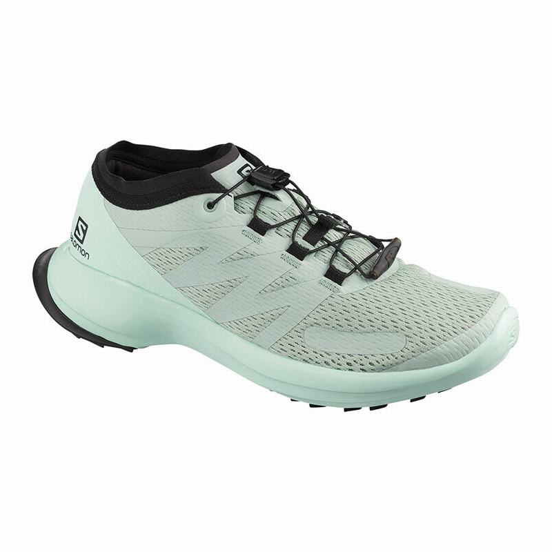 Zapatillas Trail Running Salomon Mujer Turquesa Claro / Negras - Salomon Argentina SENSE FLOW W ,892